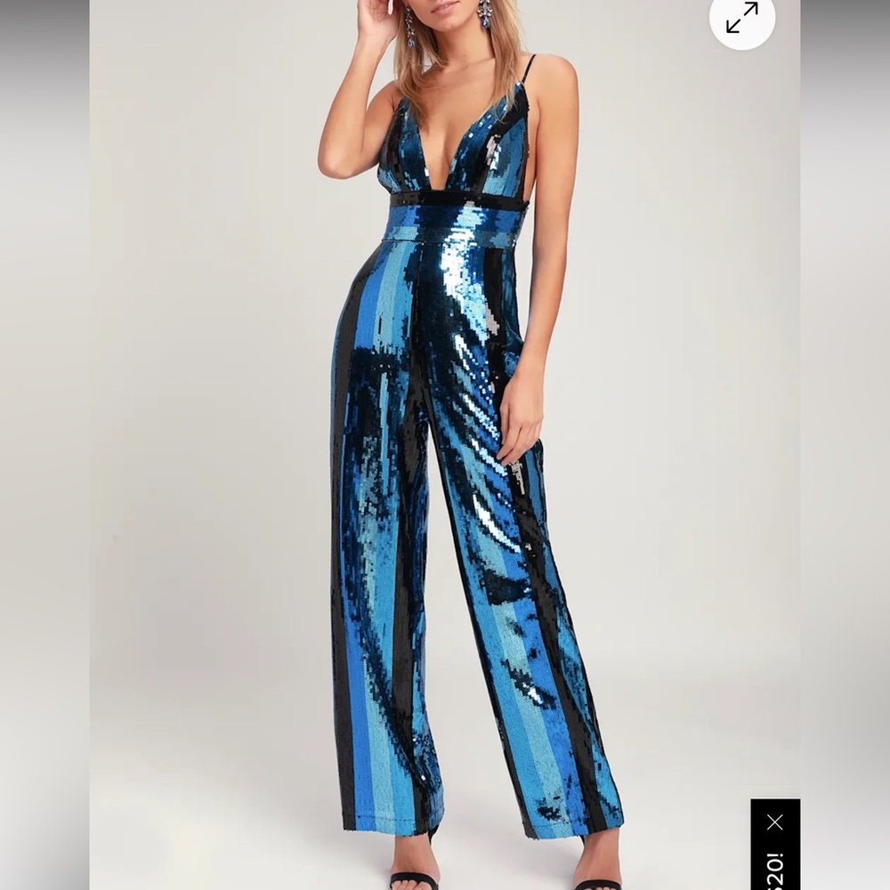 NWOT Wayf Sibyl sequin jumpsuit